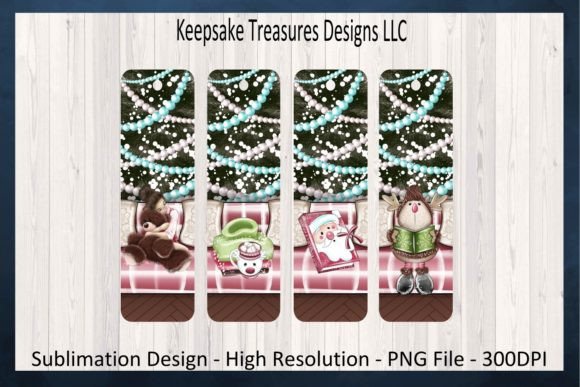 Christmas Story Bookmarks Sublimation Illustrations