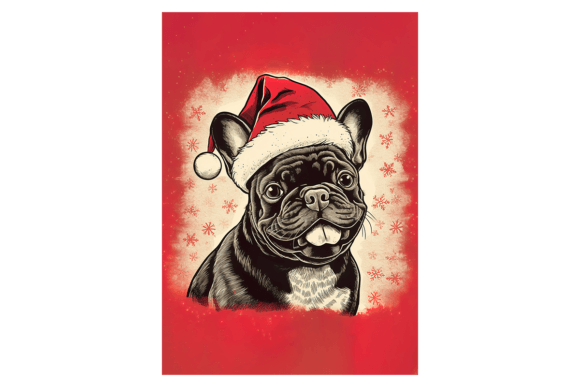 French Bulldog Christmas Card Illustrations Review