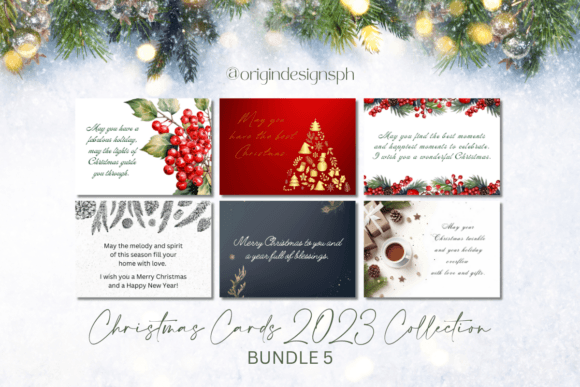 PLR Christmas Card 5: Premium Illustrations for Festive Brands