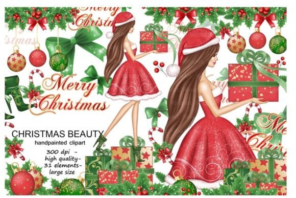 Review: Christmas Girl Clipart for Holiday Embroidery