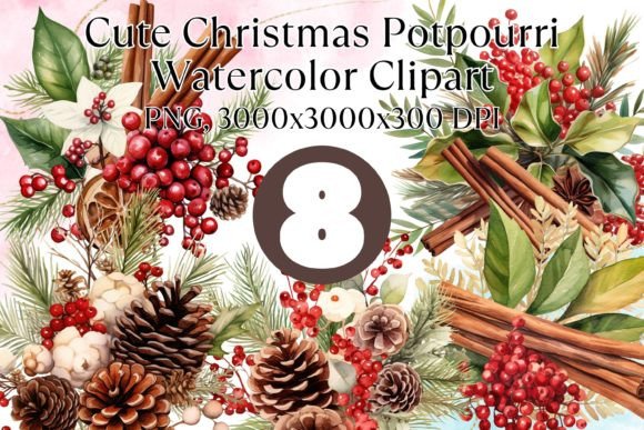 Review: Christmas Potpourri Watercolor Bundle for Embroidery