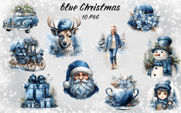 Reviewing Blue Christmas Clipart Sublimation for Embroidery