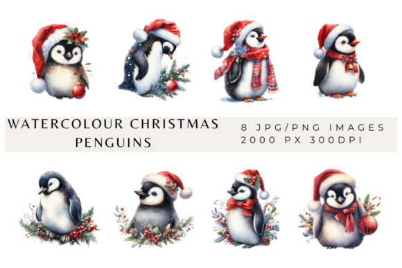 Reviewing Watercolour Christmas Penguins for Stitching