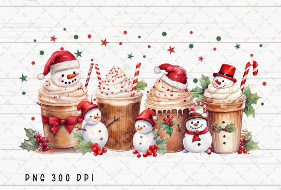 Snowman Coffee Vintage Christmas PNG: A Designer's Review
